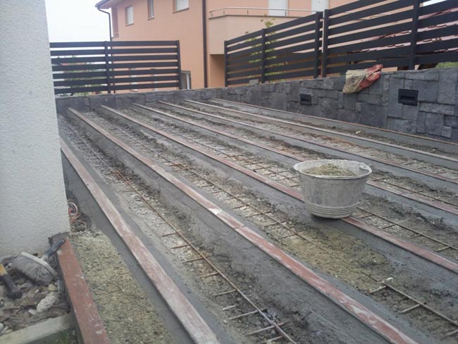 Kako smo postavili drveni deck na terasi svoga stana, Armaturna mreža impregnirana zaštitnim sredstvom protiv hrđanja